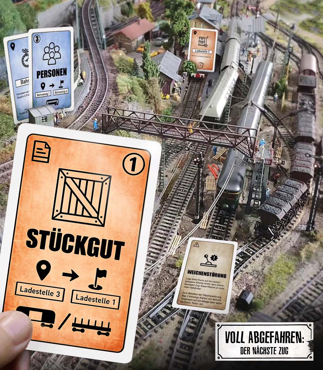 Voll Abgefahren: Der nächste Zug - Modellbahn Transportsimulation -  Spielkarten